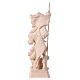 Saint Florian statue in natural wood s7