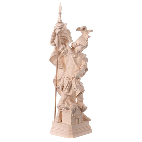 Estatua San Florian madera natural 5