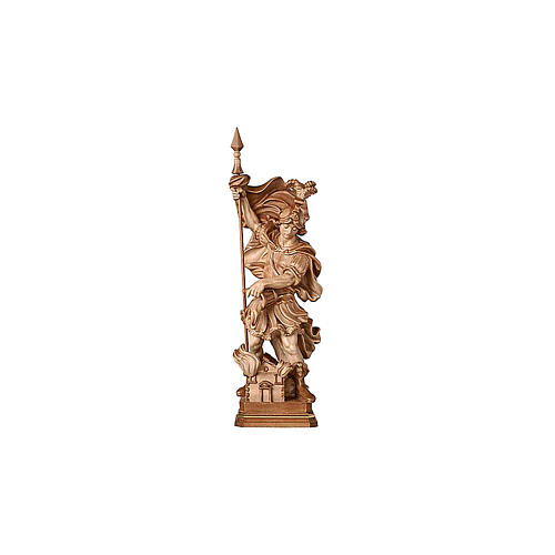 Saint Florian statue Val Gardena burnished in 3 colours 2