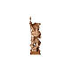 Saint Florian statue Val Gardena burnished in 3 colours s2