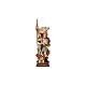Saint Florian statue Val Gardena finished in antique pure gold s2