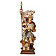 Saint Florian statue Val Gardena finished in antique pure gold s1