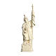 Saint Florian statue in natural wood realistic style s1