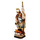 Statue Saint Florian réaliste bois coloré s2