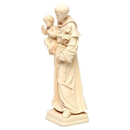 Święty Antoni z Dzieciątkiem drewno naturalne Val Gardena 3