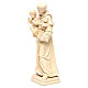 Saint Anthony with Baby Jesus statue in natural wood of Val Gardena s3