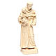 Saint Anthony with Baby Jesus statue in natural wood of Val Gardena s4