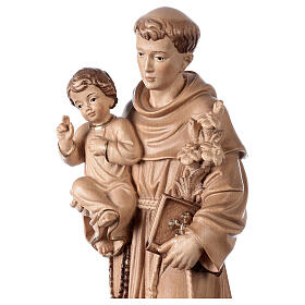 Saint Anthony with Child statue burnished in 3 colours