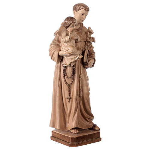Saint Anthony with Child statue burnished in 3 colours 5