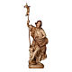 Statue Johannes der Täufer Grödnertal Holz patiniert s1