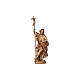 Saint John statue burnished in 3 colours Val Gardena s2