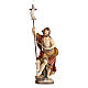 Saint John statue finished in antique pure gold Val Gardena s1