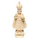 Infant Jesus of Prague statue in natural wood s1