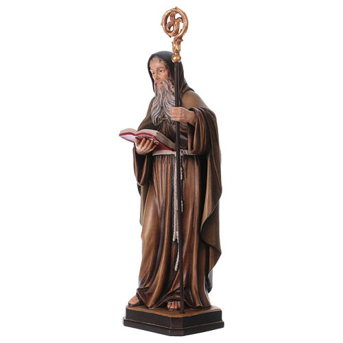 Saint Benedict statue coloured Val Gardena 3