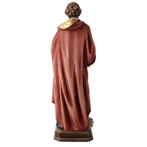 Saint Peter statue in coloured wood 5