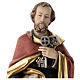 Saint Peter statue in coloured wood s2