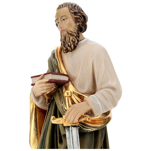 Saint Paul statue in coloured wood 2