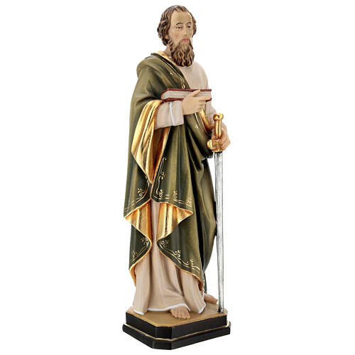 Saint Paul statue in coloured wood 4