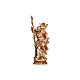 Saint Christopher statue in wood burnished in 3 colours s2