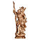 Saint Christopher statue in wood burnished in 3 colours s1