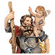 Figura Święty Krzysztof drewno malowane s4