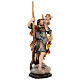 Saint Christopher statue in coloured wood s3