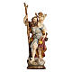 Saint Christopher statue in wood finished in antique pure gold s1