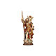 Saint Christopher statue 60 cm with gold mantle finished in antique pure gold s2