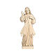 Jesus the Compassionate statue in natural wood s1