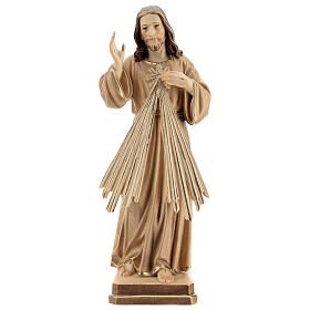 Estatua Jesús Misericordioso madera natural