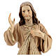 Estatua Jesús Misericordioso madera natural s2
