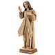 Estatua Jesús Misericordioso madera natural s3
