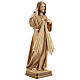 Estatua Jesús Misericordioso madera natural s5