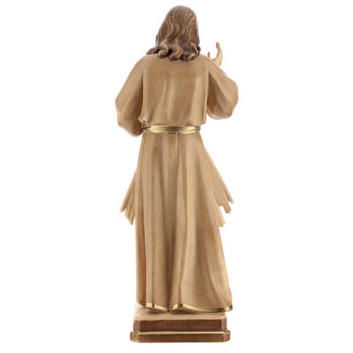 Divine Merci statue in burnished wood 3 shades Val Gardena 7