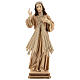 Divine Merci statue in burnished wood 3 shades Val Gardena s1