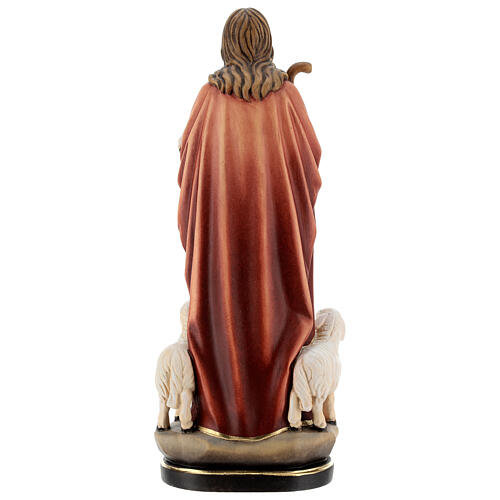 Jesus the Good Shepherd wood carved statue Val Gardena 7