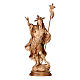 Statue auferstandener Christus Grödnertal Holz patiniert s1