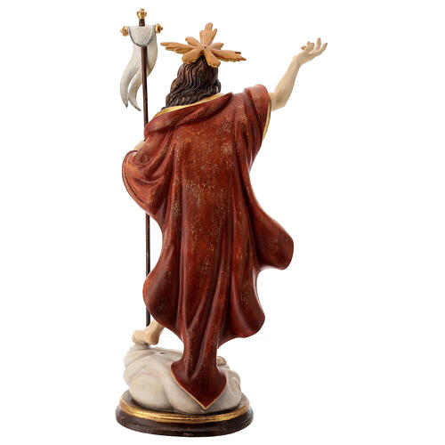 Statue auferstandener Christus Grödnertal Holz antikisiert 7