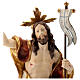 Statue auferstandener Christus Grödnertal Holz antikisiert s2