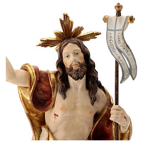 Risen Christ statue painted in antique pure gold finish