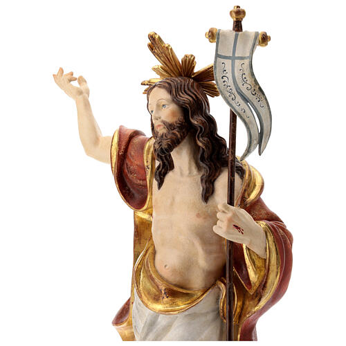 Risen Christ statue painted in antique pure gold finish 4