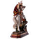 Saint George on horse in wood coloured in pure gold Val Gardena s6