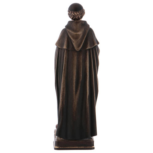 Wooden statue of Saint Peregrine in coloured wood of Valgardena 5