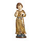 Gesù Adolescente legno manto oro zecchino Valgardena s1