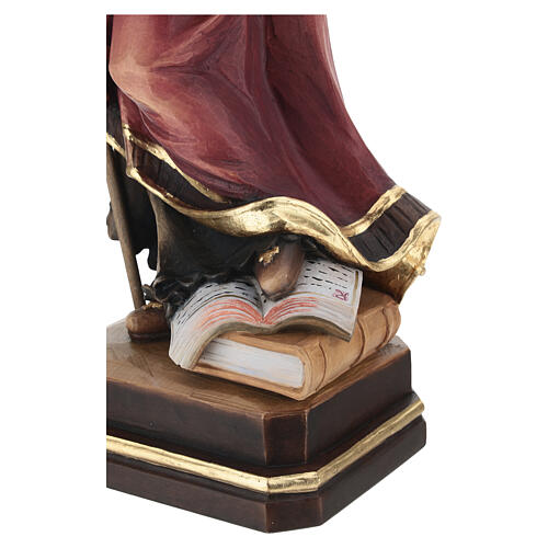 Valgardena coloured wooden statue of Saint Urban 11