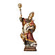 Statue of Saint Urban with gold mantle in wood Valgardena s1
