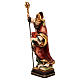 Saint Augustine with heart in coloured wood of Valgardena s3