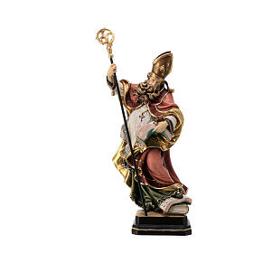 Saint Boniface with dagger in coloured wood of Valgardena