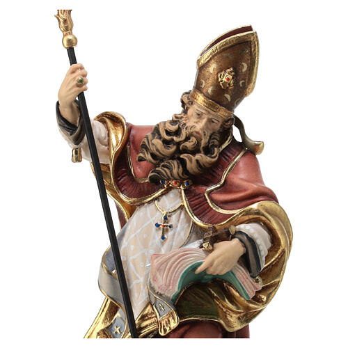 Saint Boniface with dagger in coloured wood of Valgardena 2