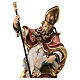 Saint Boniface with dagger in coloured wood of Valgardena s2